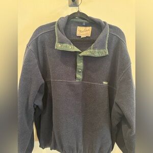 Woolrich Navy and Green Pullover